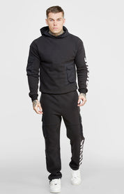 Black Contrast Pocket Cargo Pant