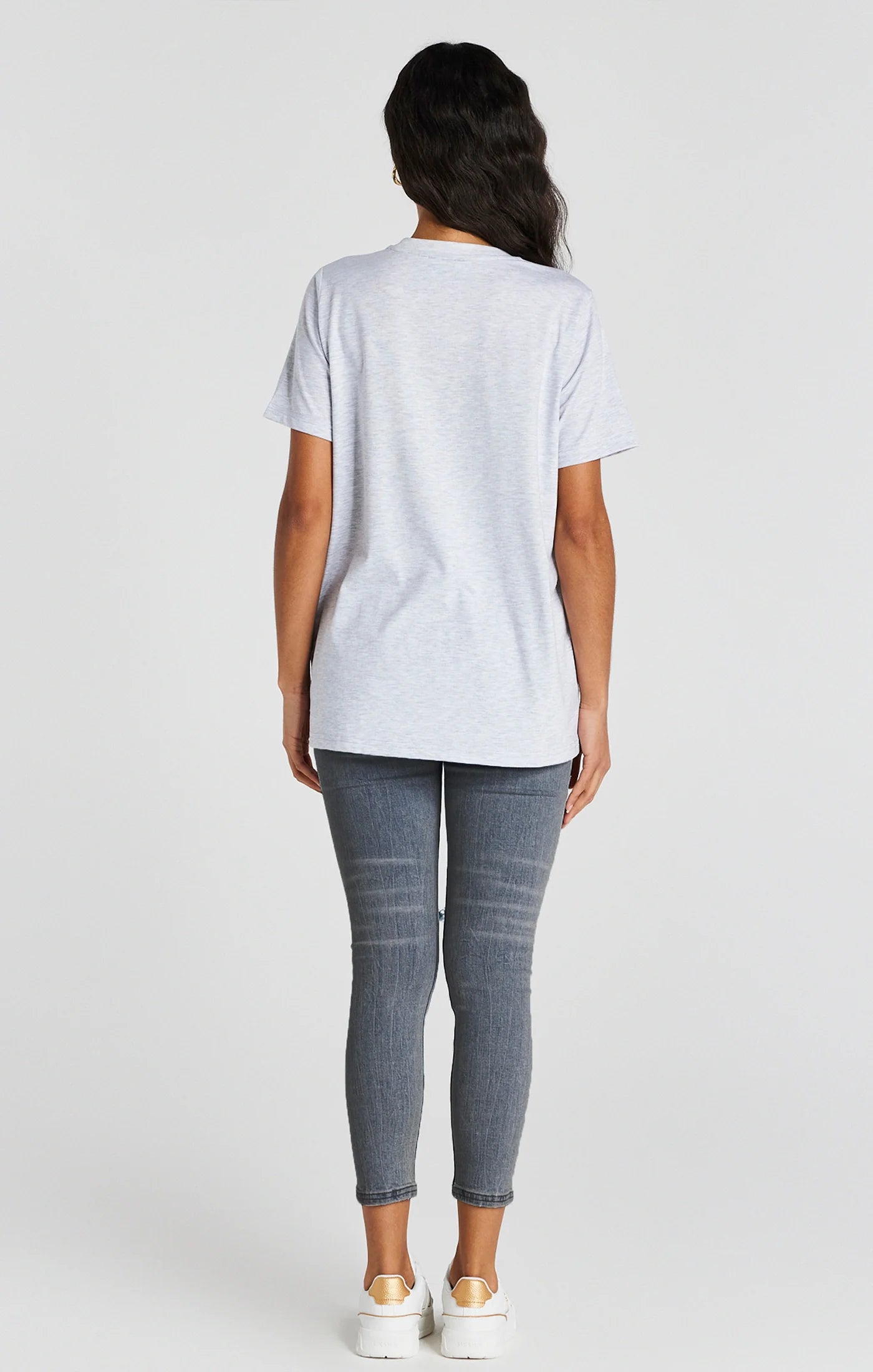 Blue Wash Distressed Denim Jean