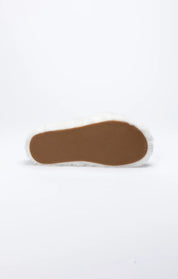 White Fluffy Slide Slipper