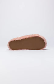 Pink Fluffy Slide Slipper