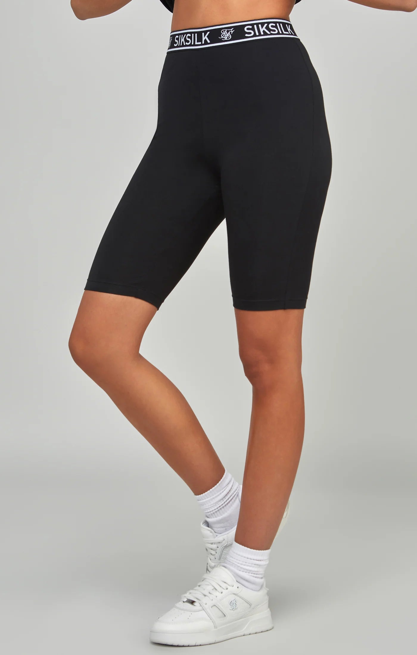 Black Essential Tape Cycle Shorts