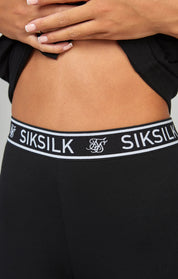 Black Essential Tape Cycle Shorts