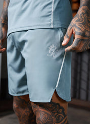 Gym King Contrast Flex Short - Smoke Blue