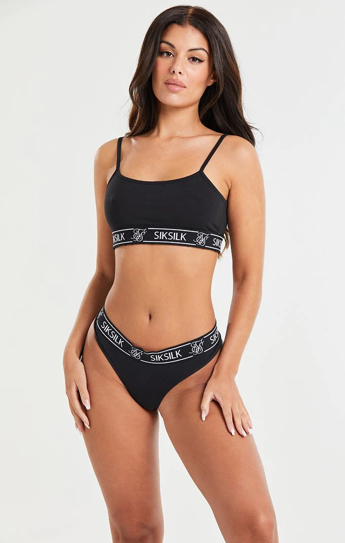 Black Pack Of 3 Thong